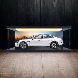 【臺灣出貨】亞剋力迴型燈展示櫃 適用小米su7車模1:18汽車模型鋅閤金模擬模型 交換禮物