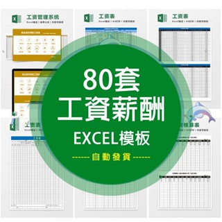 【Excel模板】 工資薪酬管理系統工資條核算表人力事財務部門excel模板 電子模板