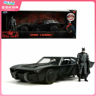 #現貨促銷# 汽車模型 模型車 jada車模限量版1:24閤金汽車模型DC正版蝙蝠俠人偶手辦和騎士戰車