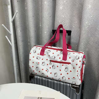 hellokitty旅遊行李包學生健身包手提收納袋輕便大容量可套拉桿箱