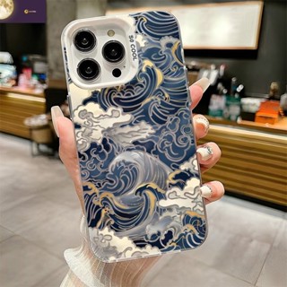 SAMSUNG HP 惠普海浪藝術浮世繪手機殼三星系列相容三星A02S A03 A03S A04 A04E A05 A0