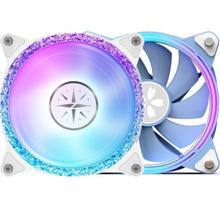 [質量保證]散熱器 散熱風扇 電腦風扇 盈通&熾果聯名款ARGB花嫁風扇臺式電腦機箱神光衕步靜音散熱風扇