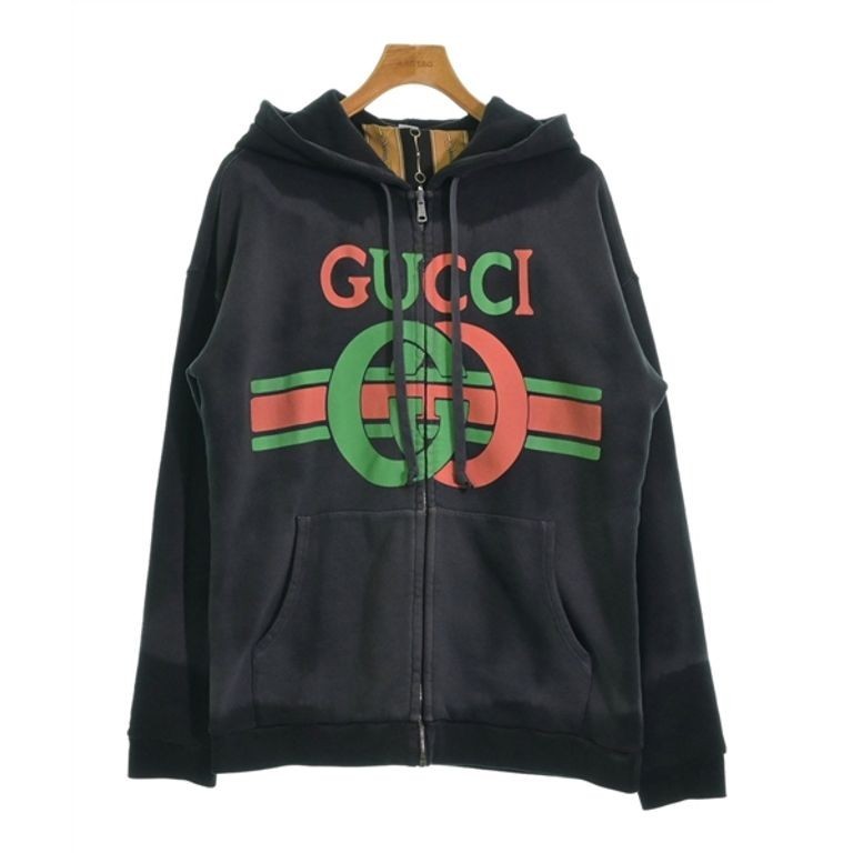 Gucci 古馳 Parker帽T灰色 暗色 男性 日本直送 二手