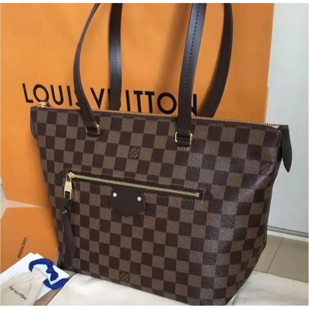 近全新 LOUIS VUITTON 路易威登 托特包 格紋Damier iena PM mercari 日本直送 二手