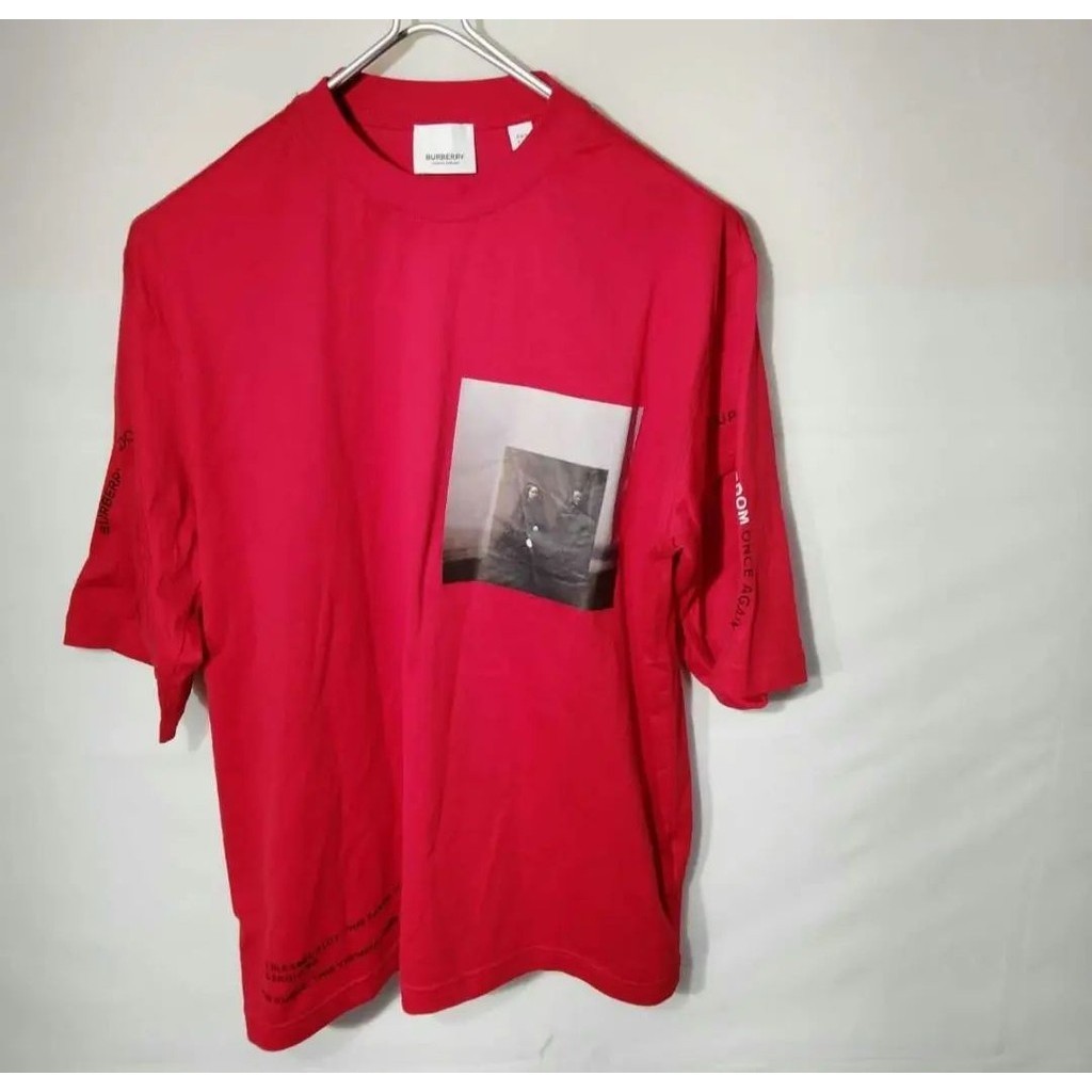 Burberry 博柏利 T恤 襯衫 紅色 短袖 日本直送 二手