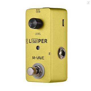 M-vave Looper 迷你吉他 Loop 電吉他 Looper 效果踏板 Max. 5分鐘錄音時間無限過度全金屬外