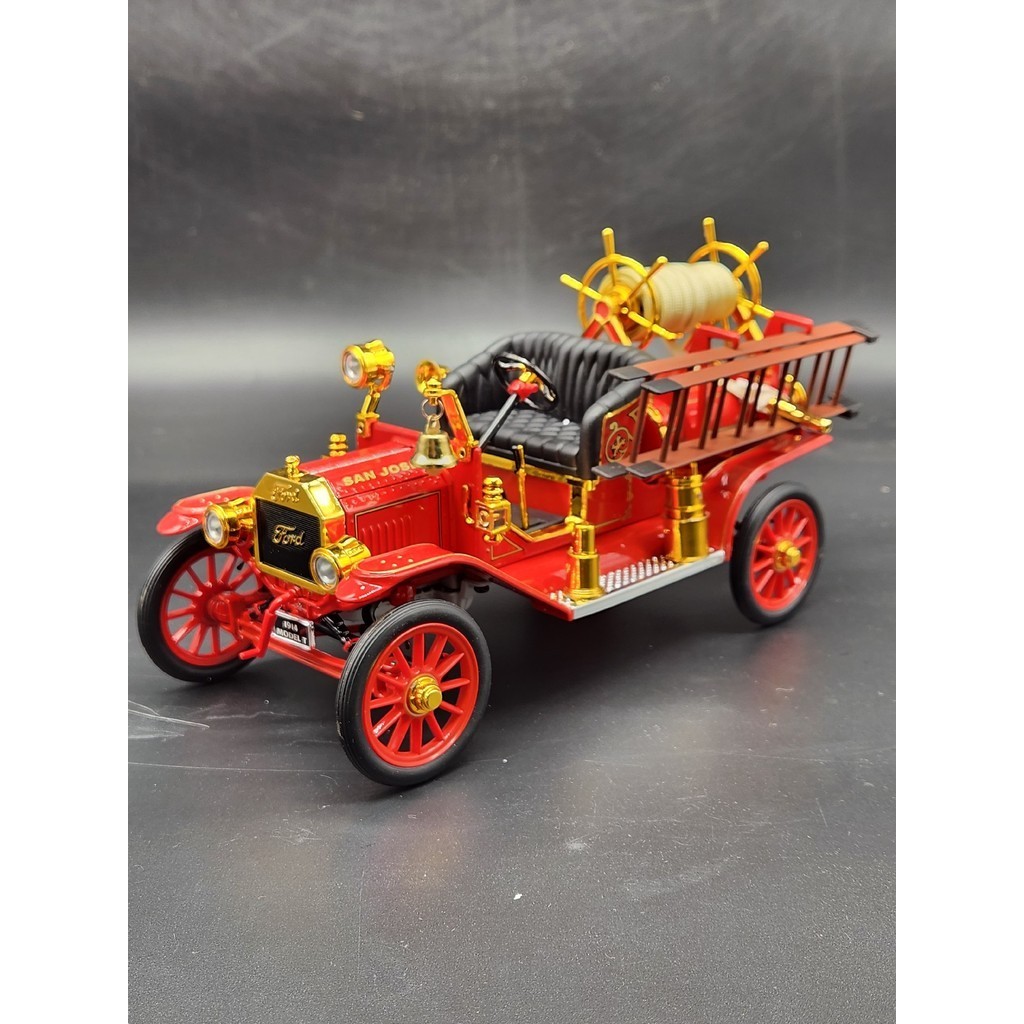 汽車模型1比18，1914福特消防老爺車模型，福特T型消防車