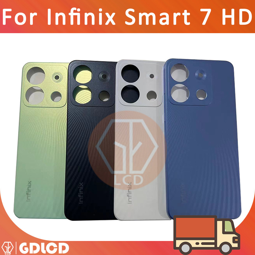 適用於 Infinix Smart 7 HD X6516 背面電池蓋門外殼後維修零件