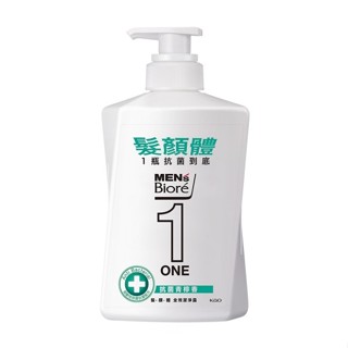 MENs Bioré ONE髮顏體全效潔淨露抗菌青檸香480ml