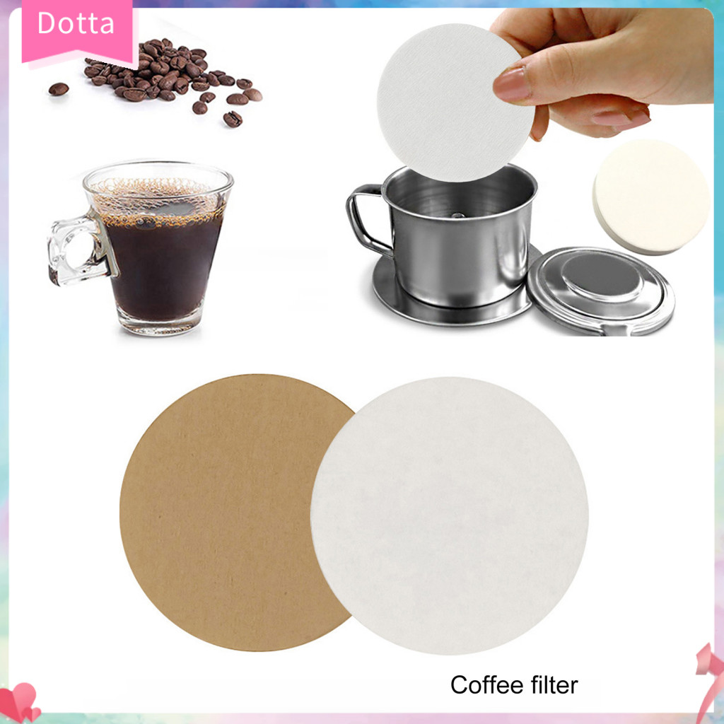 Dottam 紙咖啡過濾器錐形咖啡過濾器 200 件天然未漂白咖啡濾紙適用於摩卡壺滴頭通用尺寸 51/53/58/60