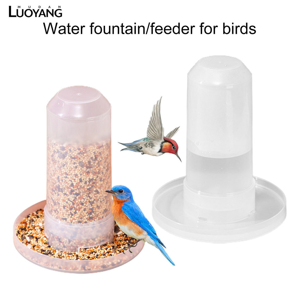 洛陽牡丹 鳥用自動下料器蘆丁雞餵食器飲水器鴿子食槽玄鳳鸚鵡飲水機喂鳥器