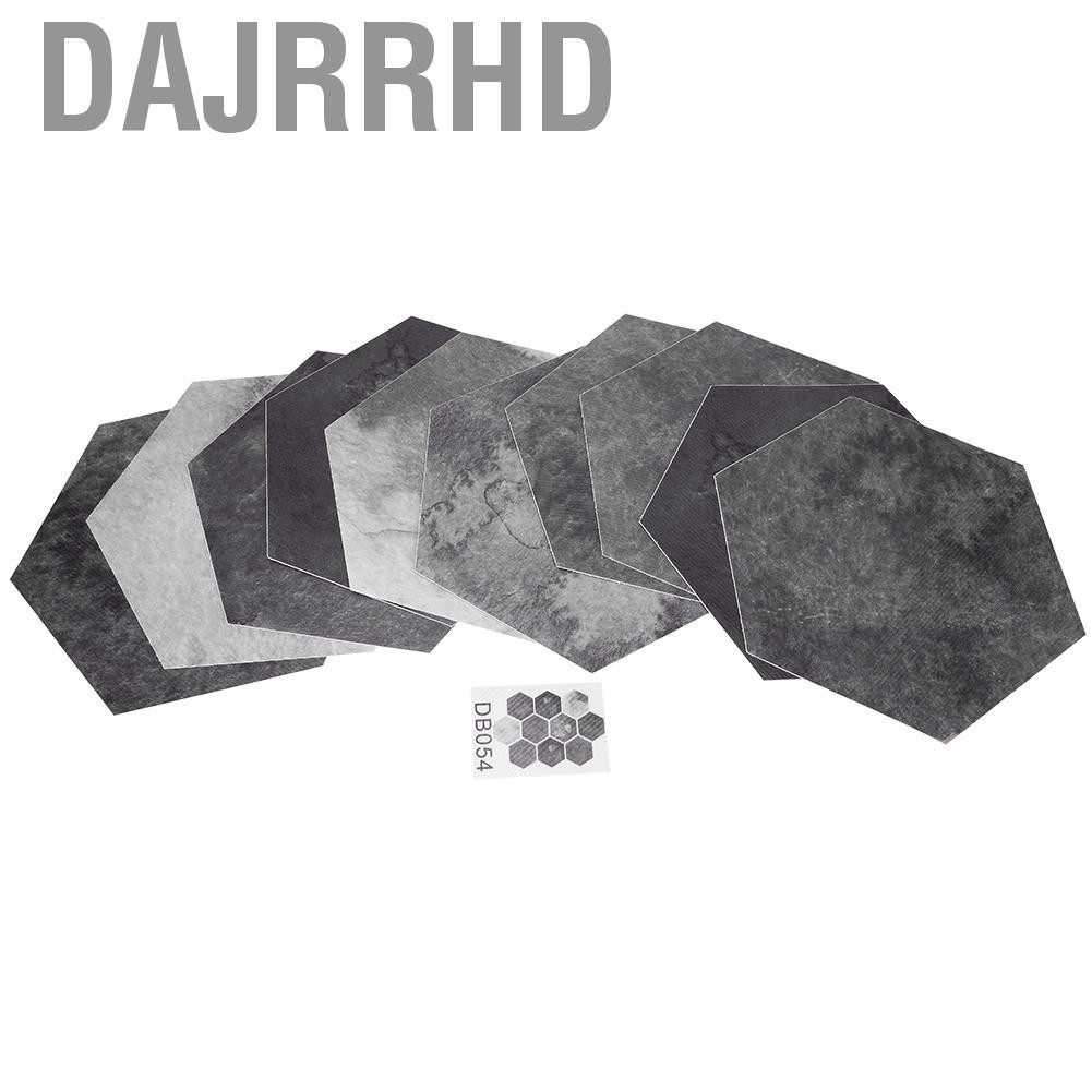 Dajrrhd 10 件裝磁磚地板裝飾六角形 DIY