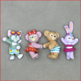 Yts 4 件迪士尼可動人偶 ShellieMay Duffy Gelatoni StellaLou 泳裝模型娃娃玩具兒