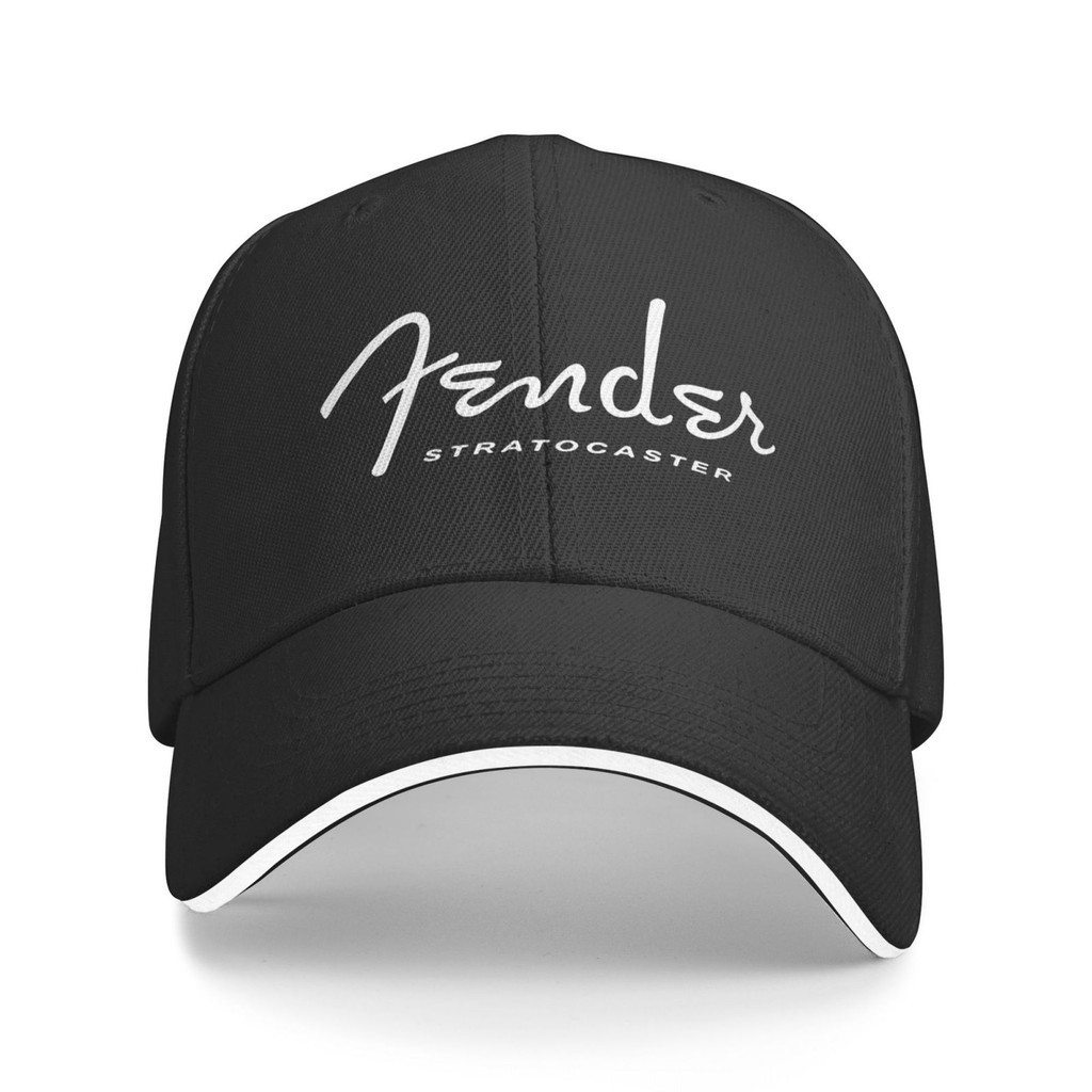 Fender Stratocaster Inspired Guitar Logo 棒球帽透氣時尚