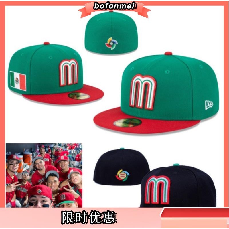 2全新超級好料時尚墨西哥國家隊嘻哈帽封閉戶外運動休閒印花合身帽尺碼帽棒球帽