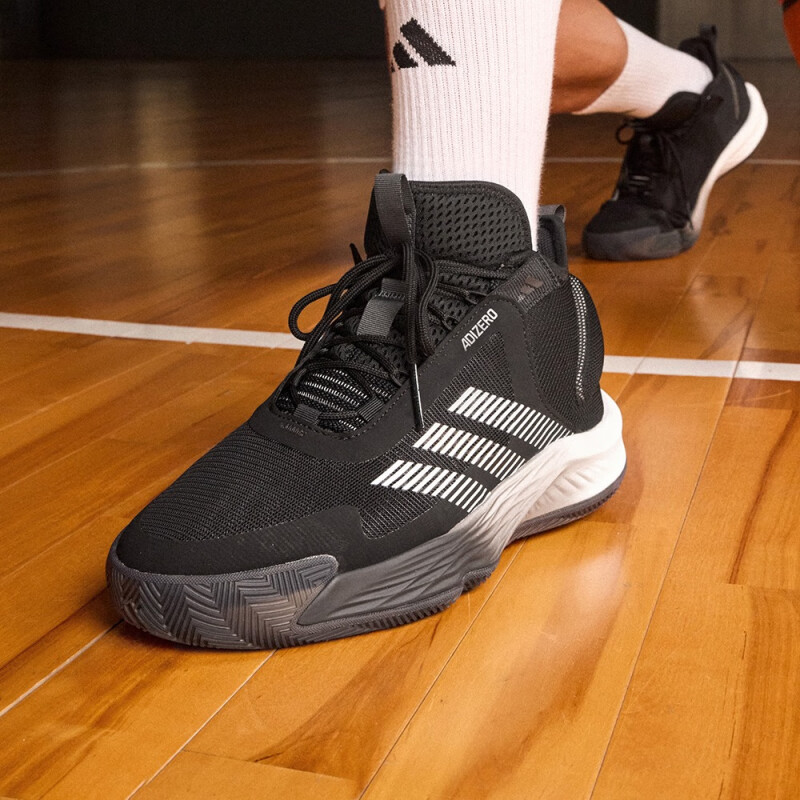 【現貨速發】adidas Adizero Select Team團隊款中幫實戰籃球鞋男女阿迪達斯 黑/白 44