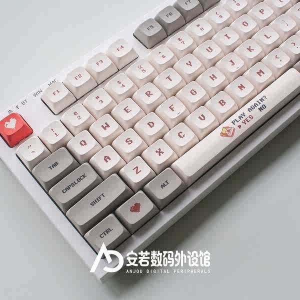 xda高度紅白機鍵帽148鍵全套pbt材質熱昇華支持機械鍵盤ciy腹靈