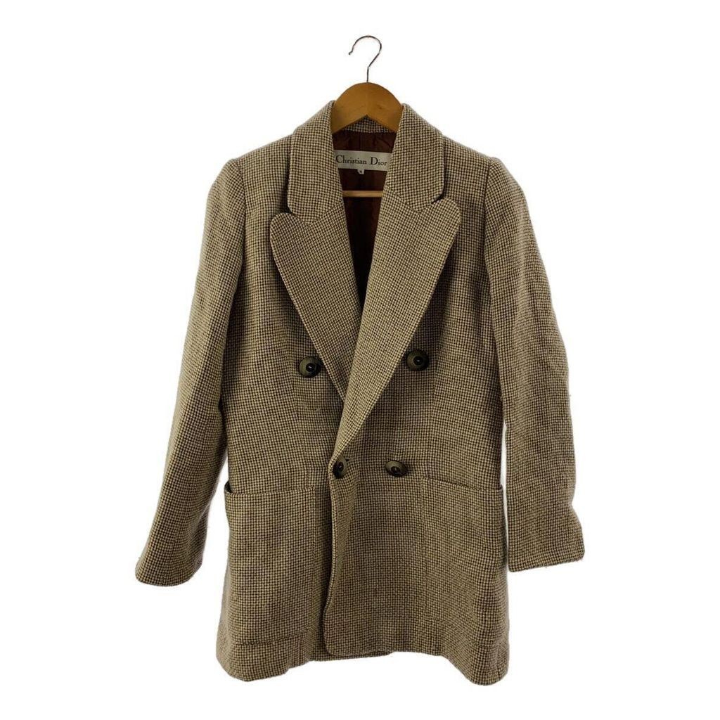 Dior 迪奧 夾克外套棕色 羊毛 日本直送 二手