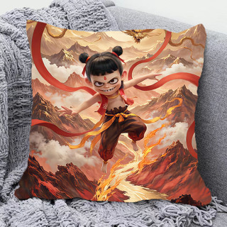 ✨新品 臺灣熱銷 免運✨哪吒抱枕魔童鬧海同款定製枕頭敖丙卡通動漫可愛表情包學生日禮物