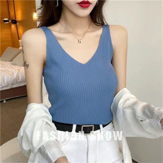 愛依依 吊帶背心 針織背心 內搭上衣 V領背心S-4XL夏季大碼小心機打底衫無袖上衣-2264.