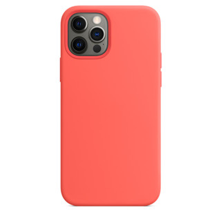 粉橘色 - MagSafe 矽膠保護殼 適用於iPhone 12 12Pro 12ProMax