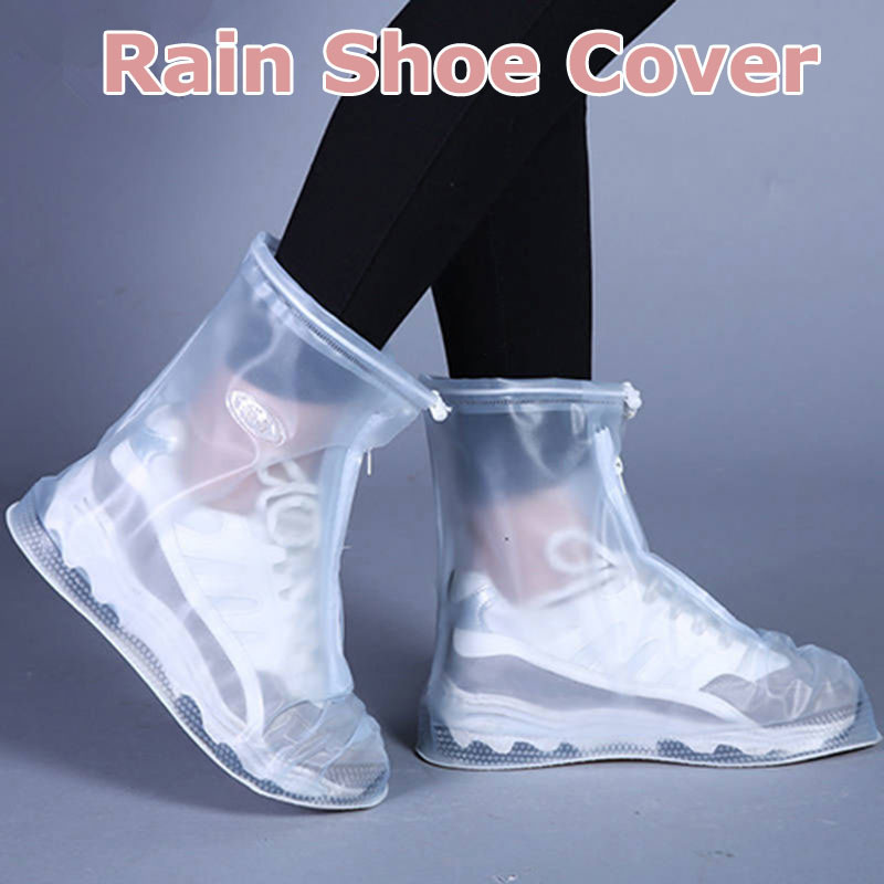 防滑雨鞋套雨鞋可重複使用 PVC 塑料園藝農用鞋套可水洗雨鞋套