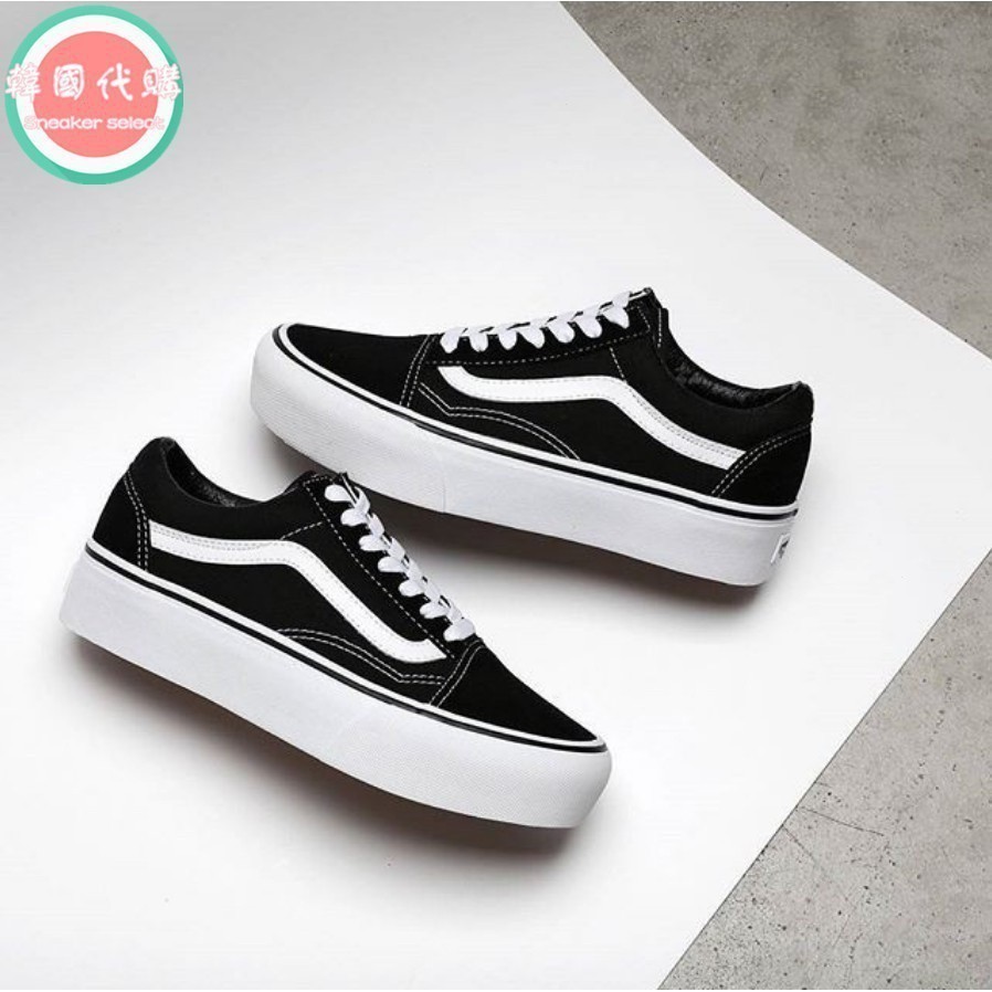 范斯 範思范思 Vans Old Skool 厚底厚底白線