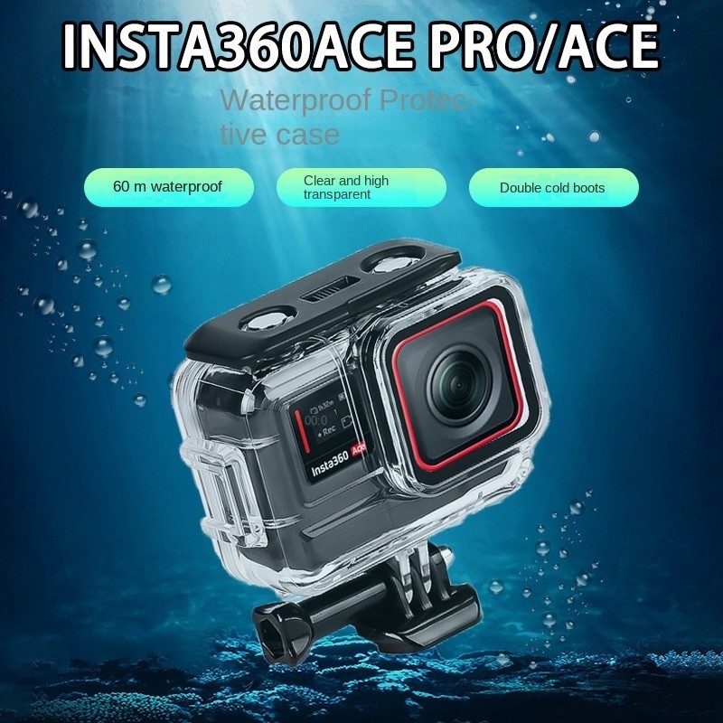 適用於 inst360 ACE/ACE Pro 相機防水殼保護套、潛水殼、多功能配件殼