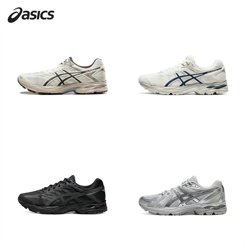 品牌旗艦館▶Asics Gel-Flux 4 亞瑟士 復古慢跑鞋 白棕/深藍白/黑/灰銀