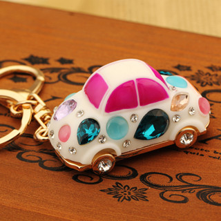 汽車鑰匙扣女韓版創意包包吊飾水鑽甲殼蟲禮品