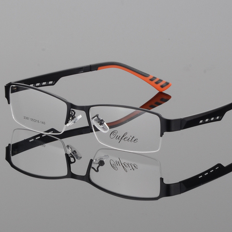[Mortal]  半框運動眼鏡 鈦合金超輕近視眼鏡架 商務眼鏡 平光鏡護目鏡 男士眼鏡