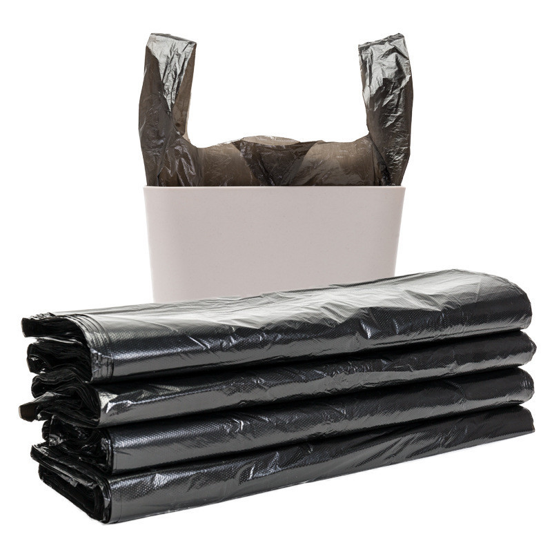 幫你加厚背心式手提袋黑色垃圾袋家用酒店一次性塑膠袋塑膠袋新料