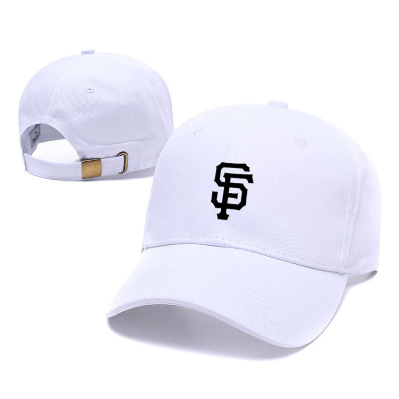 Mlb舊金山巨人隊2024情侶款可調節棒球帽鴨嘴帽男女休閒運動帽嘻哈帽