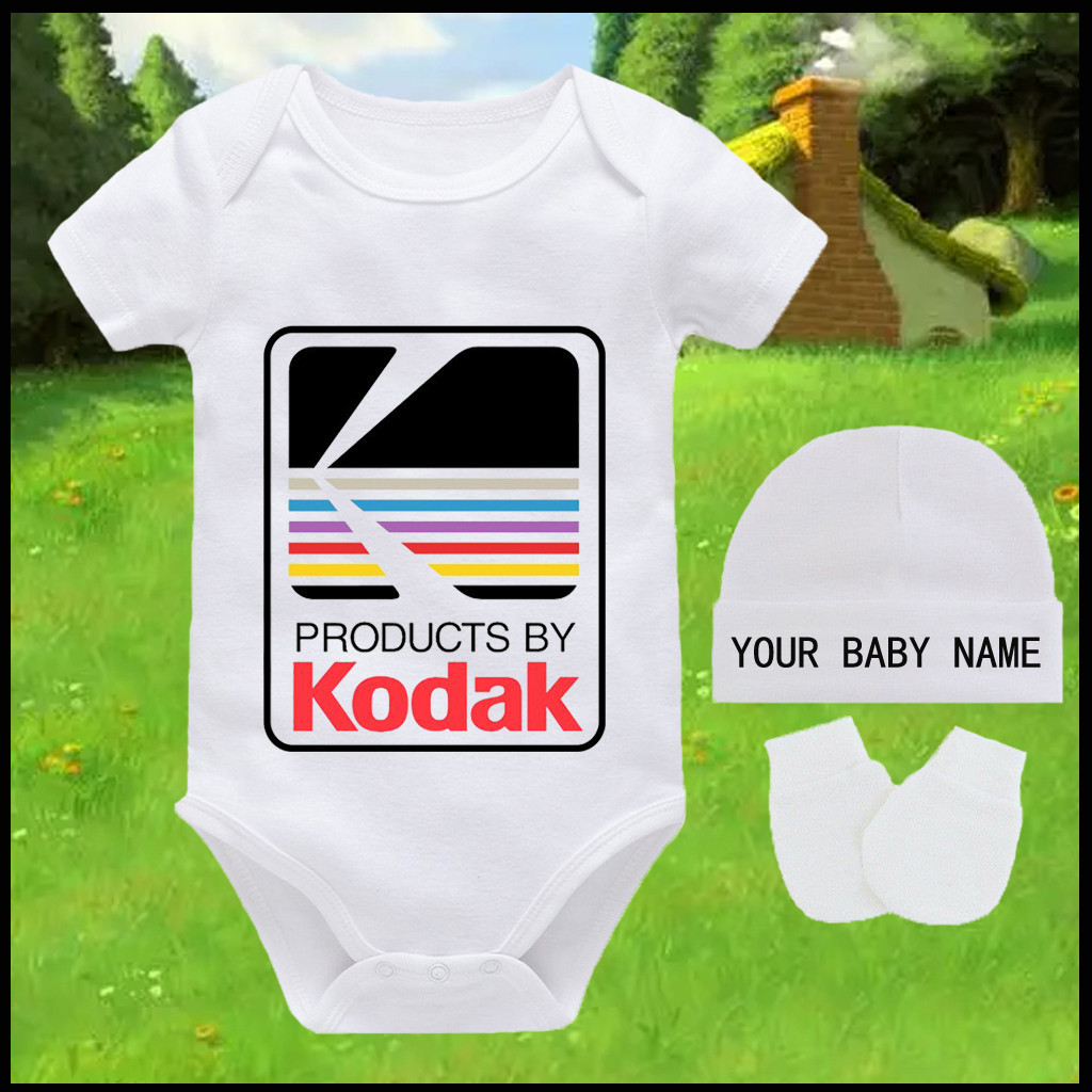 KODAK 柯達產品可愛禮物 1 歲男嬰新生兒衣服套裝可定制名稱 6DWS