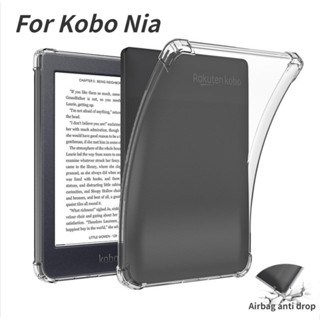 電子書閱讀器透明 TPU 保護套 Kobo Nia 6 英寸保護套透明後蓋安全氣囊防摔保護套