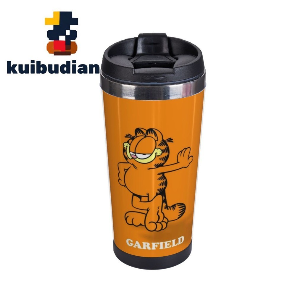 加菲貓不銹鋼旅行咖啡杯,適用於家庭戶外,冷熱飲品保溫杯
