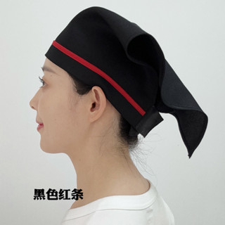 Kitchen Hat 韓系廚房防油煙帽子包頭巾廚師帽餐廳衛生帽服務員家用工作三角巾 現貨 熱賣Ready Stock