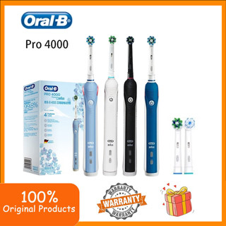 Oral-B Pro 4000 電動清潔聲波牙刷,具有 4 種清潔模式