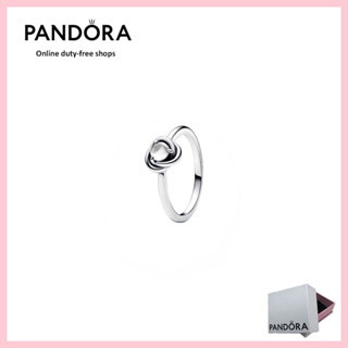 [免稅] PANDORA 100% AuthenticS925 純銀首飾戒指[192993C04】四月水晶生日石永恆圓環