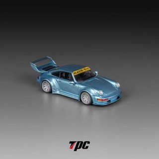 TPC 1:64 保時捷 RWB 964 993 冰藍 合金汽車模型收藏