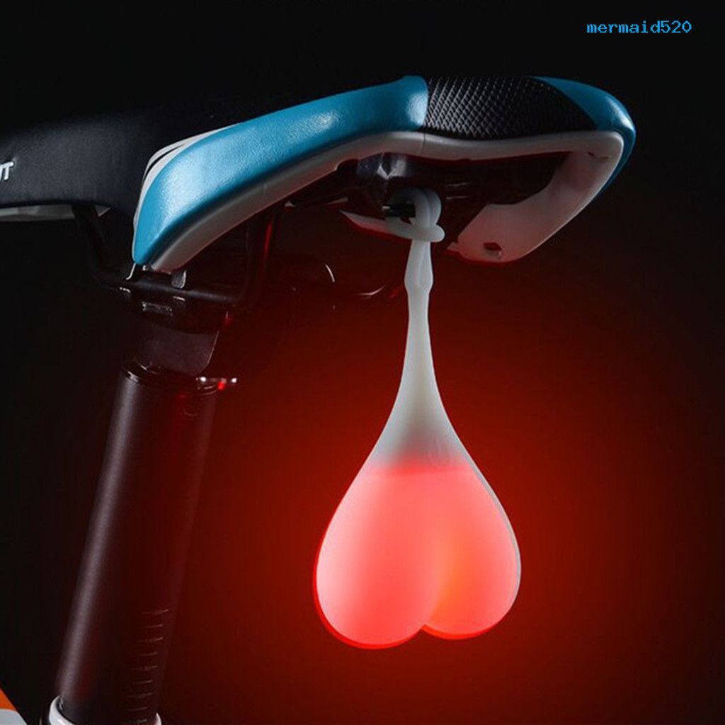 【攀登者】腳踏車騎行尾燈矽膠燈 蛋蛋燈 戶外背包燈掛燈 跳動的心