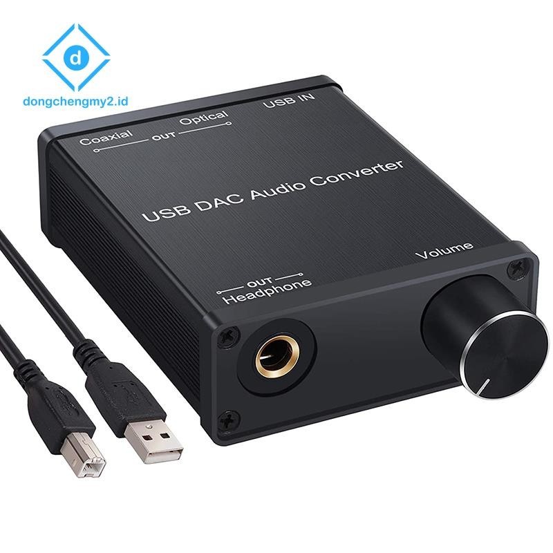 [dongchengmy2]USB 轉同軸 S/PDIF 光纖 3.5mm/6.3mm 耳機轉換器 USB DAC 數模