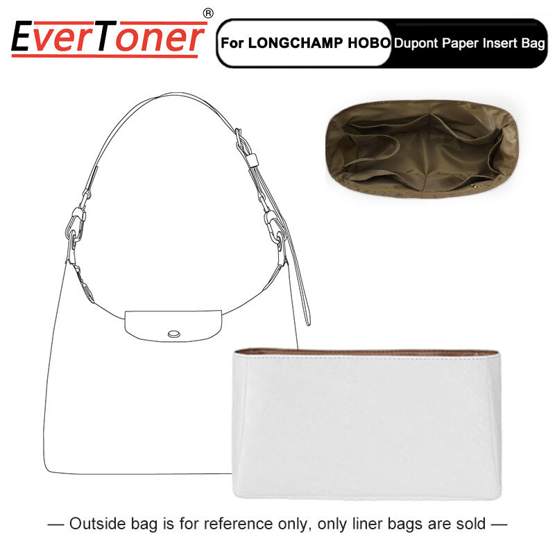Evertoner Bag Organizer 用於 Longchamp Hobo 袋防水內襯袋杜邦紙袋存儲