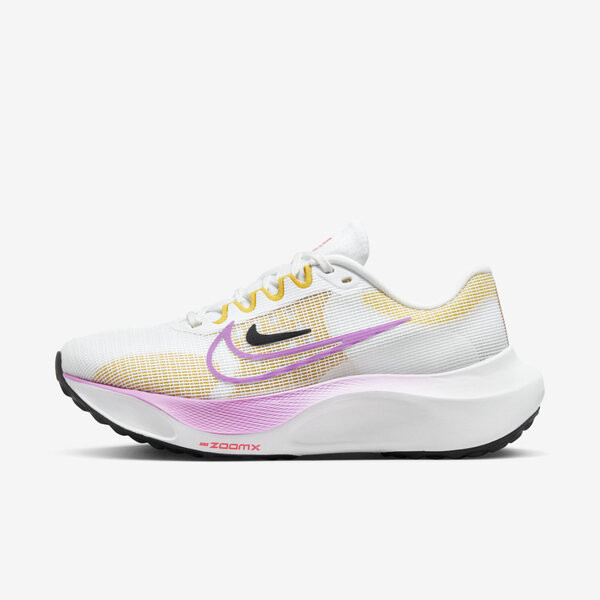 Nike Wmns Zoom Fly 5 女 慢跑鞋 運動 路跑 輕量 緩震 支撐 白紫黃 [DM8974-100]