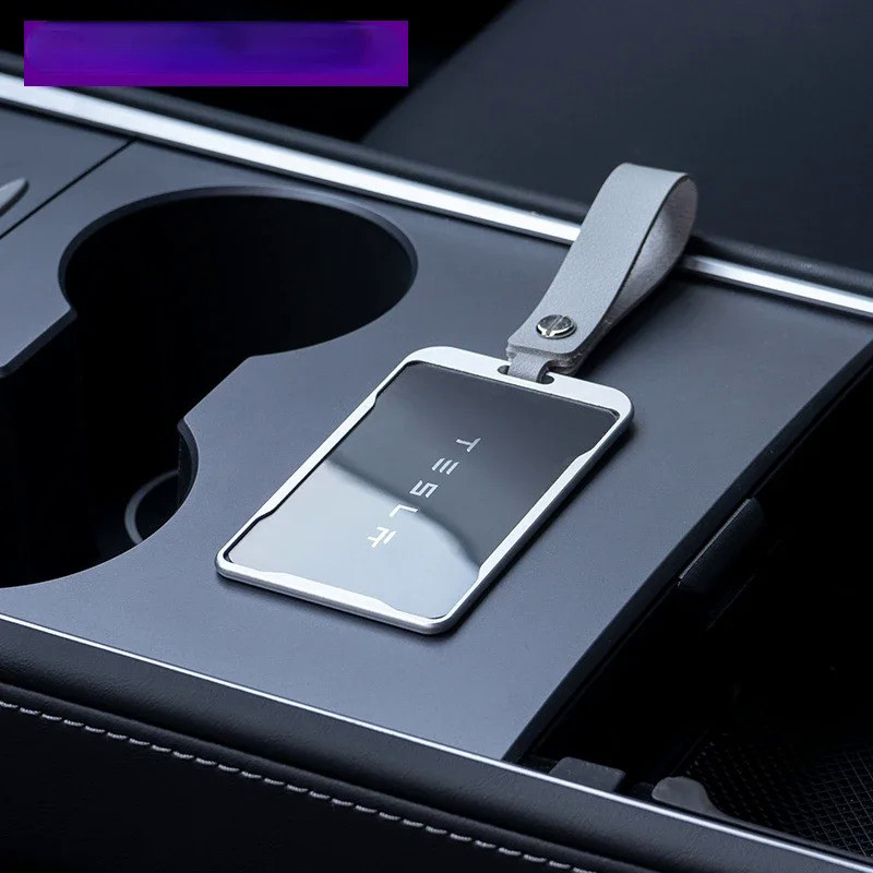 全新鋁合金適用於特斯拉 Model 3 Model Y 車卡鑰匙扣保護套保護套全蓋配件