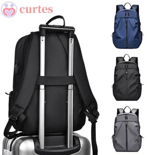 CURTES1男士背包,大容量防水學生書包,時尚全場比賽筆記本電腦包大號手提包簡約單肩包旅行