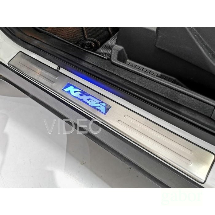 威德汽車精品 FORD 13-18 KUGA LED 門檻踏板 一組 四片發光 材質 白鐵不鏽鋼 迎賓踏板