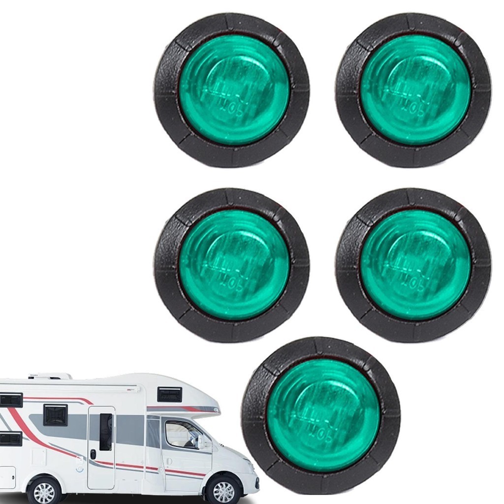 側標記指示燈 5 件裝用於卡車的 Led 標記燈用於卡車的 Led 標記燈用於卡車的側面和拖車 kasi1tw kasi