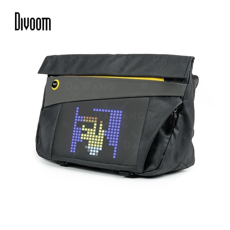 ⚡臺湾出货免運【Divoom 郵差包】Divoom 包包 LED 包 像素包 像素胸包 防水斜背包男 像素小遊戲 旅遊包