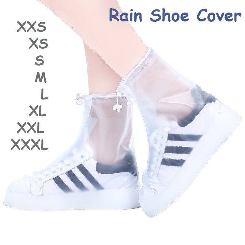 Pvc雨鞋套可水洗可重複使用防水防滑塑料摩托車園藝農用雨靴套